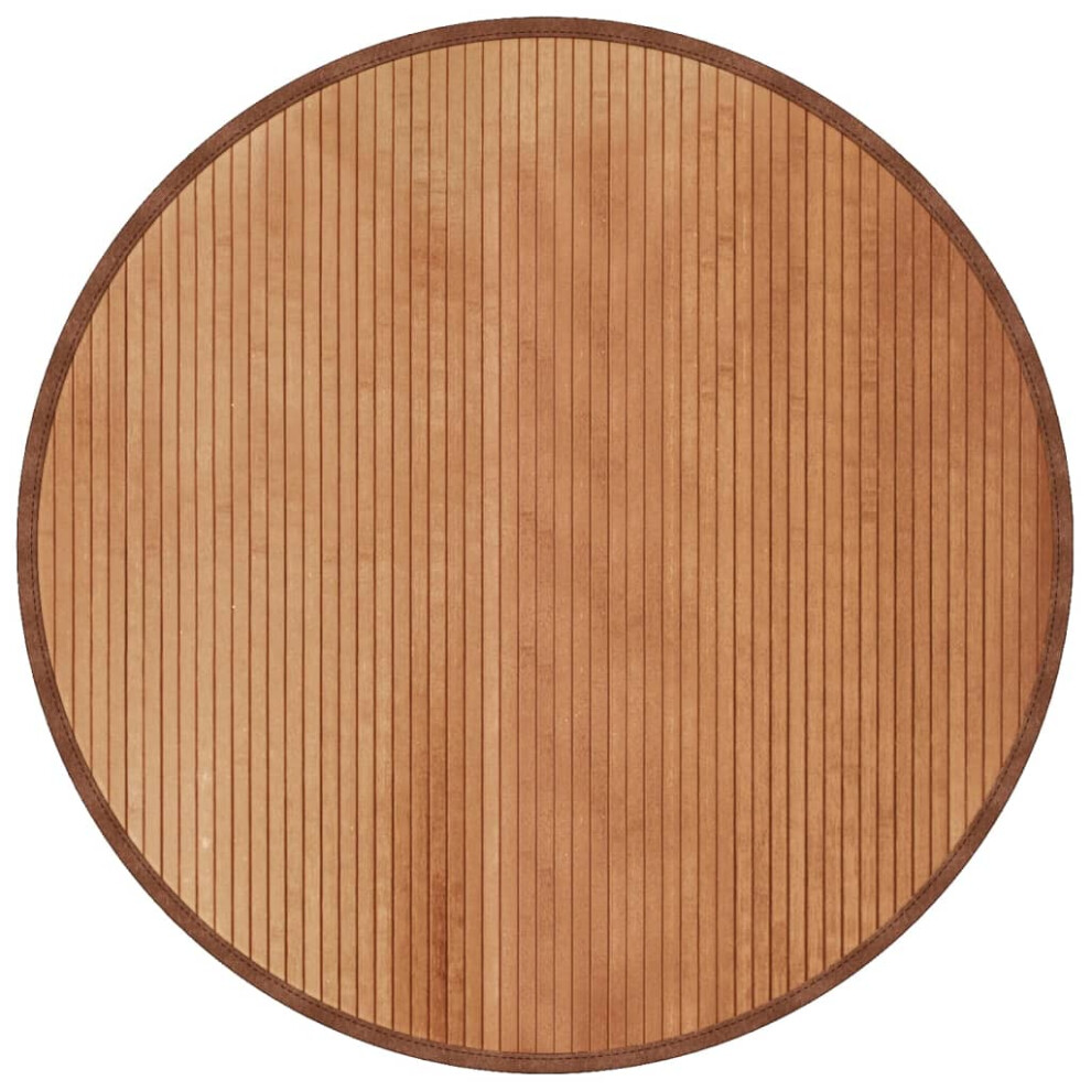 vidaXL Rug Floor Mat Area Rug Kitchen Hall Carpet Runner Round Natural Bamboo