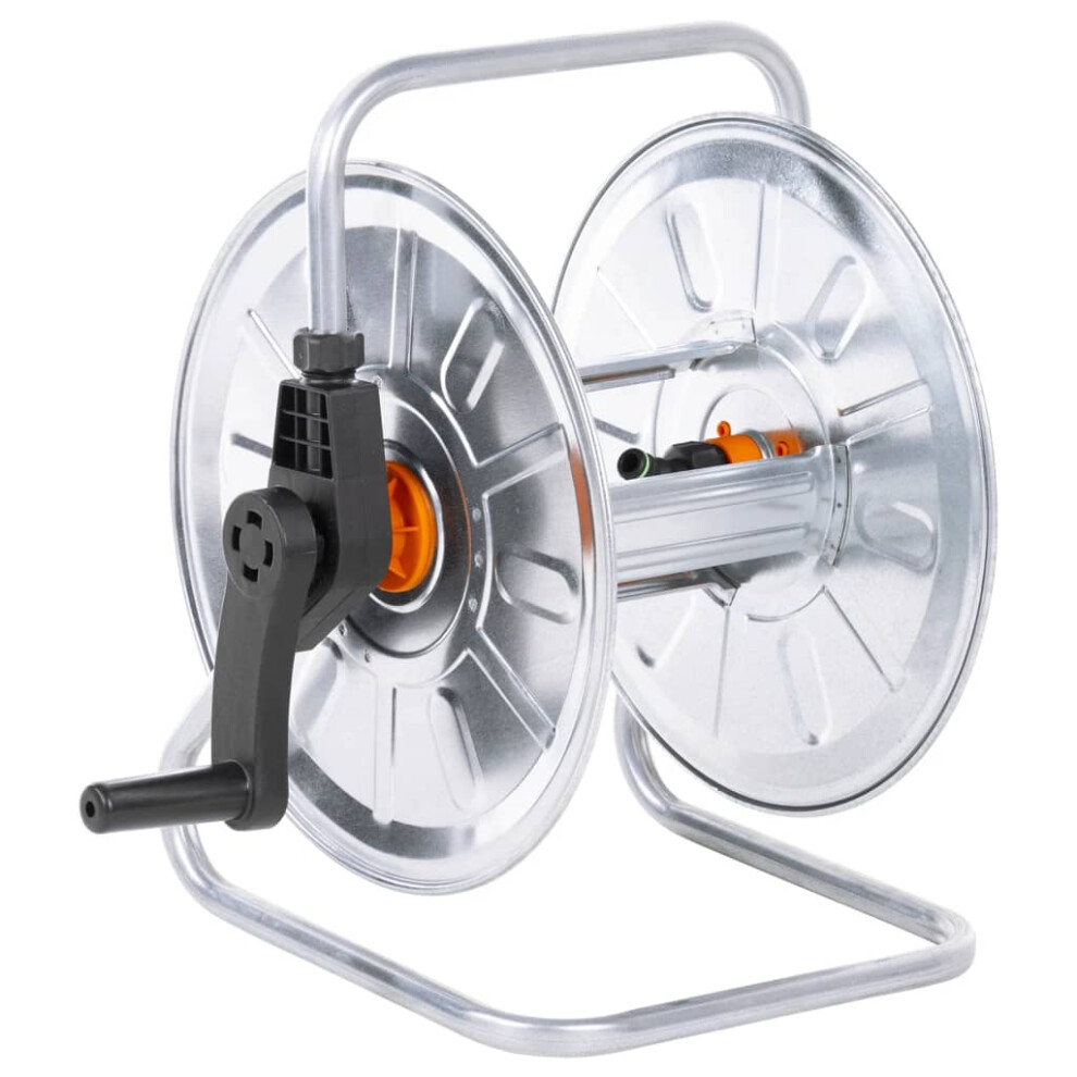 vidaXL Hose Reel Wall Mounted for 50 m 1/2" Hose Garden Hose Storage Steel