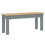 VidaXL vidaXL Dining Bench Hall Dining Room Seat Kitchen Bench Grey Solid Wood Pine 1