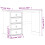 VidaXL vidaXL Dressing Table Cosmetic Table Makeup Table Vanity Desk Solid Wood Pine 4