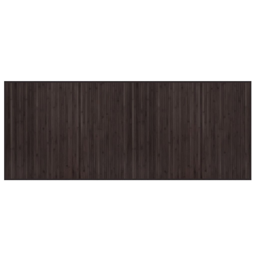 vidaXL Rug Floor Mat Area Rug Carpet Runner Rectangular Dark Brown Bamboo