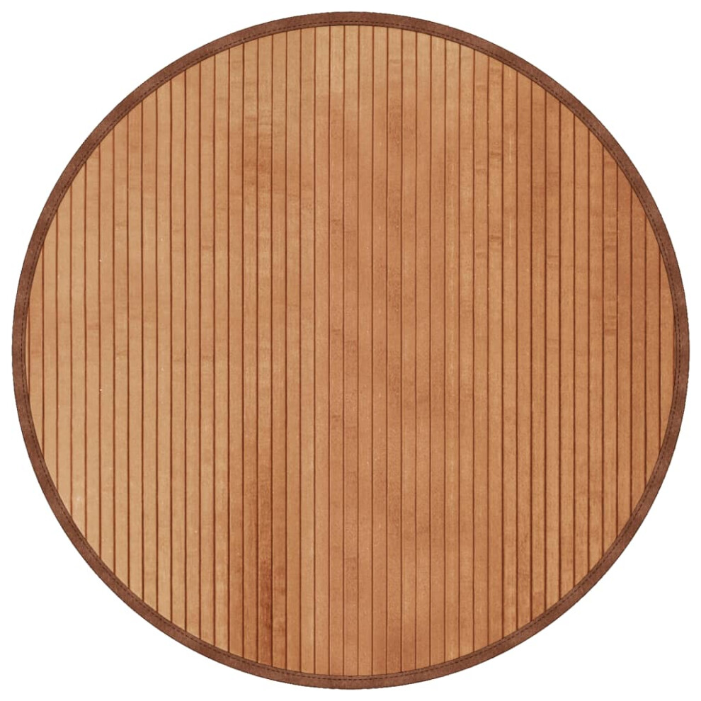 vidaXL Rug Floor Mat Area Rug Kitchen Hall Carpet Runner Round Natural Bamboo
