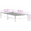 VidaXL vidaXL Bed Frame Home Bed Base Bedstead White 90x190 cm Single Solid Wood Pine 9
