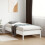 VidaXL vidaXL Bed Frame Home Bed Base Bedstead White 90x190 cm Single Solid Wood Pine 3