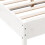 VidaXL vidaXL Bed Frame Bed Base Bedstead White 135x190 cm Double Solid Wood Pine 7