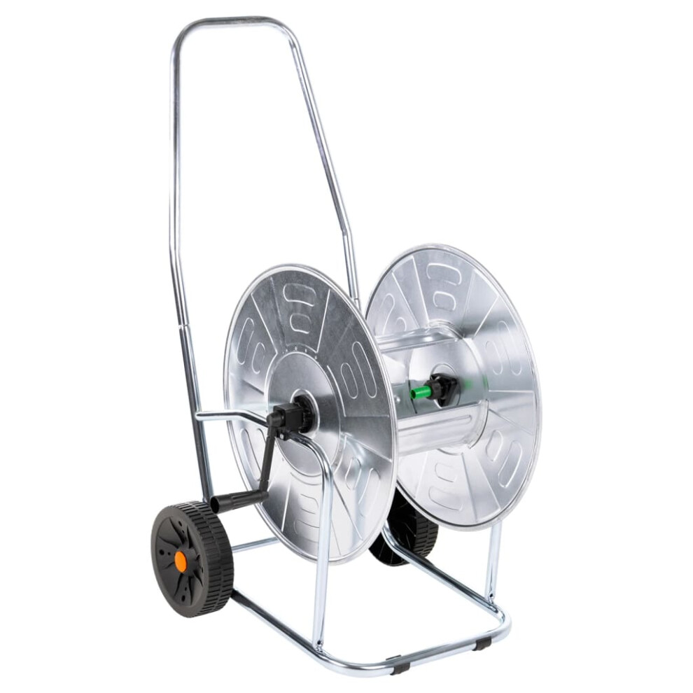 Vidaxl Hose Reel Cart For 80 M 3/4" Hose Garden Hose Cart Hose Trolley Steel
