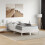 VidaXL vidaXL Headboard Bed Header Bed Headboard Panel White 120 cm Solid Wood Pine 3
