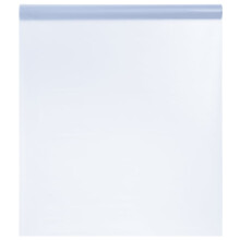 vidaXL Window Film Privacy Window Sticker Static Frosted Transparent Grey PVC