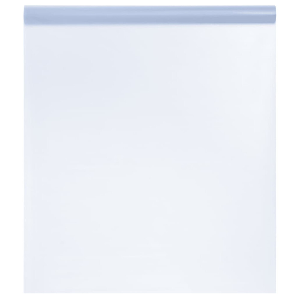 vidaXL Window Film Privacy Window Sticker Static Frosted Transparent Grey PVC