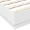 VidaXL vidaXL Bed Frame Bed Base Bedstead White 135x190 cm Double Engineered Wood 6