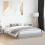 VidaXL vidaXL Bed Frame Bed Base Grey Sonoma 150x200 cm King Size Engineered Wood 3
