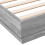 VidaXL vidaXL Bed Frame Bed Base Grey Sonoma 150x200 cm King Size Engineered Wood 7