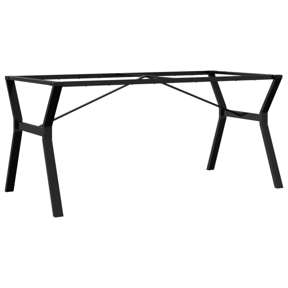 vidaXL Dining Table Legs Y-Frame Desk Legs DIY Metal Furniture Legs Steel