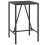 VidaXL vidaXL Bar Table Bistro Table Dining Table with Glass Top Black Poly Rattan 1