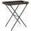 VidaXL vidaXL Folding Tray Table TV Dinner Tray Serving Side Table Brown Poly Rattan 1