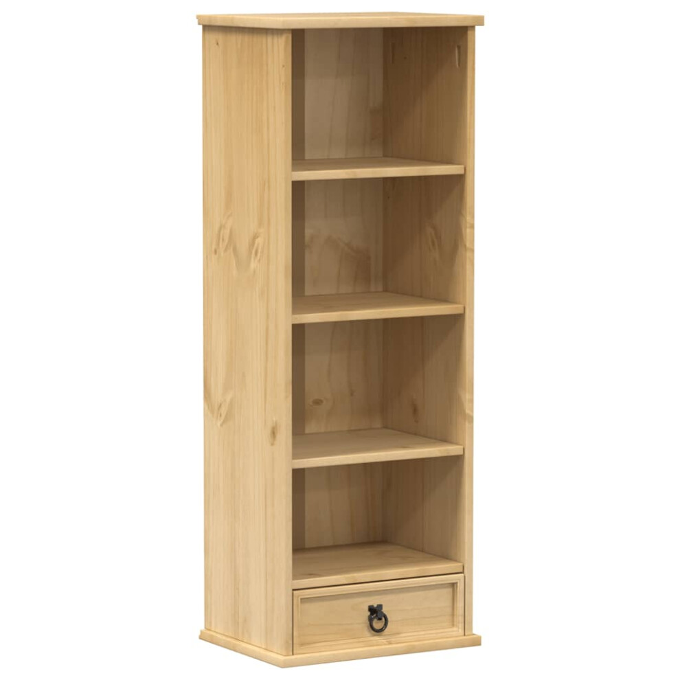 vidaXL CD Cabinet Display Cabinet Storage Cupboard Bookcase Solid Wood Pine