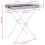 VidaXL vidaXL Folding Tray Table TV Dinner Tray Serving Side Table Brown Poly Rattan 11