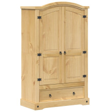 vidaXL Wardrobe Organiser Closet Clothes Storage Organiser Solid Wood Pine