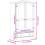 VidaXL vidaXL Wardrobe Organiser Closet Clothes Storage Organiser Solid Wood Pine 9