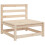 VidaXL vidaXL Garden Sofa Set 8 Piece Outdoor Sofa Set Corner Sofa Solid Wood Pine 6