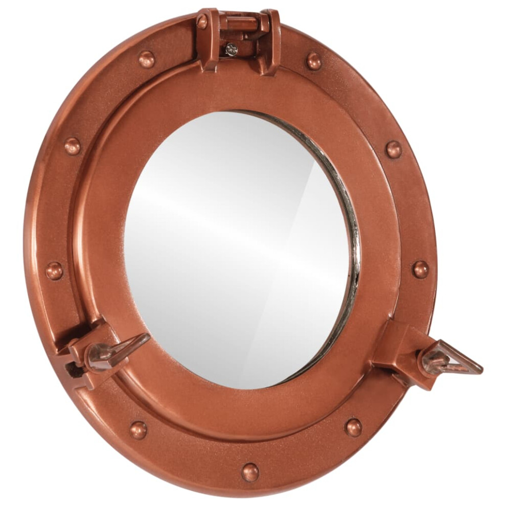 vidaXLÂ Porthole MirrorÂ Wall Hanging Home Chic DecorativeÂ Aluminium and Glass