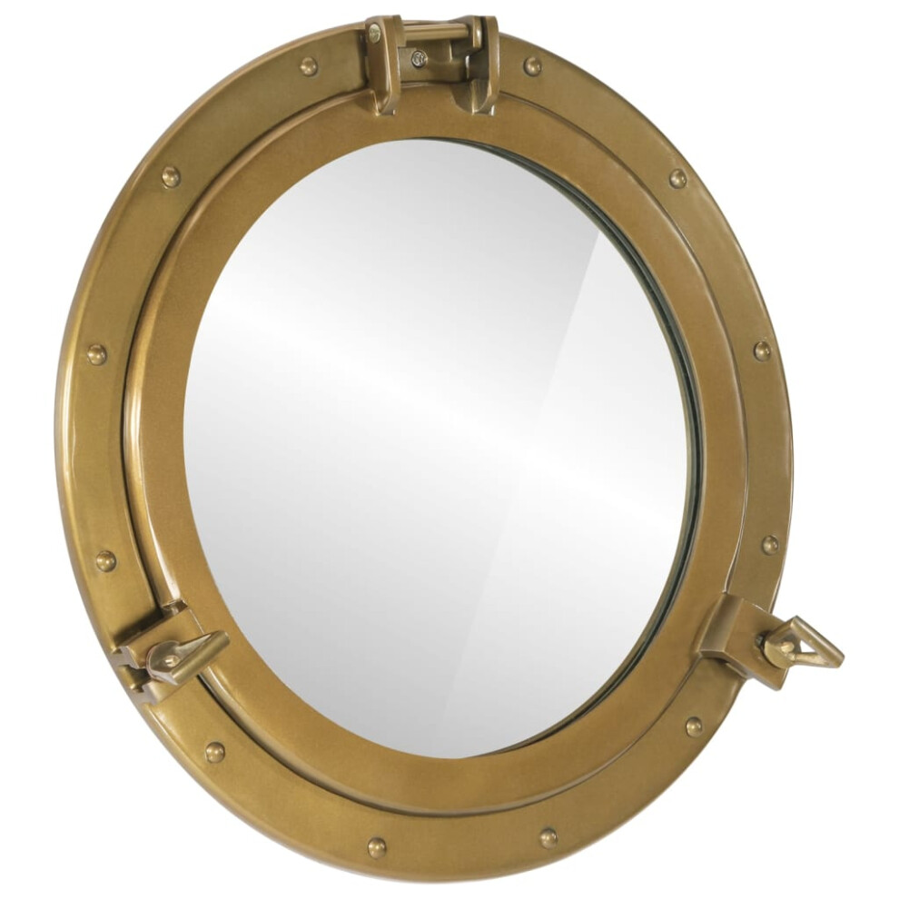 vidaXLÂ Porthole MirrorÂ Wall Hanging Home Chic DecorativeÂ Aluminium and Glass