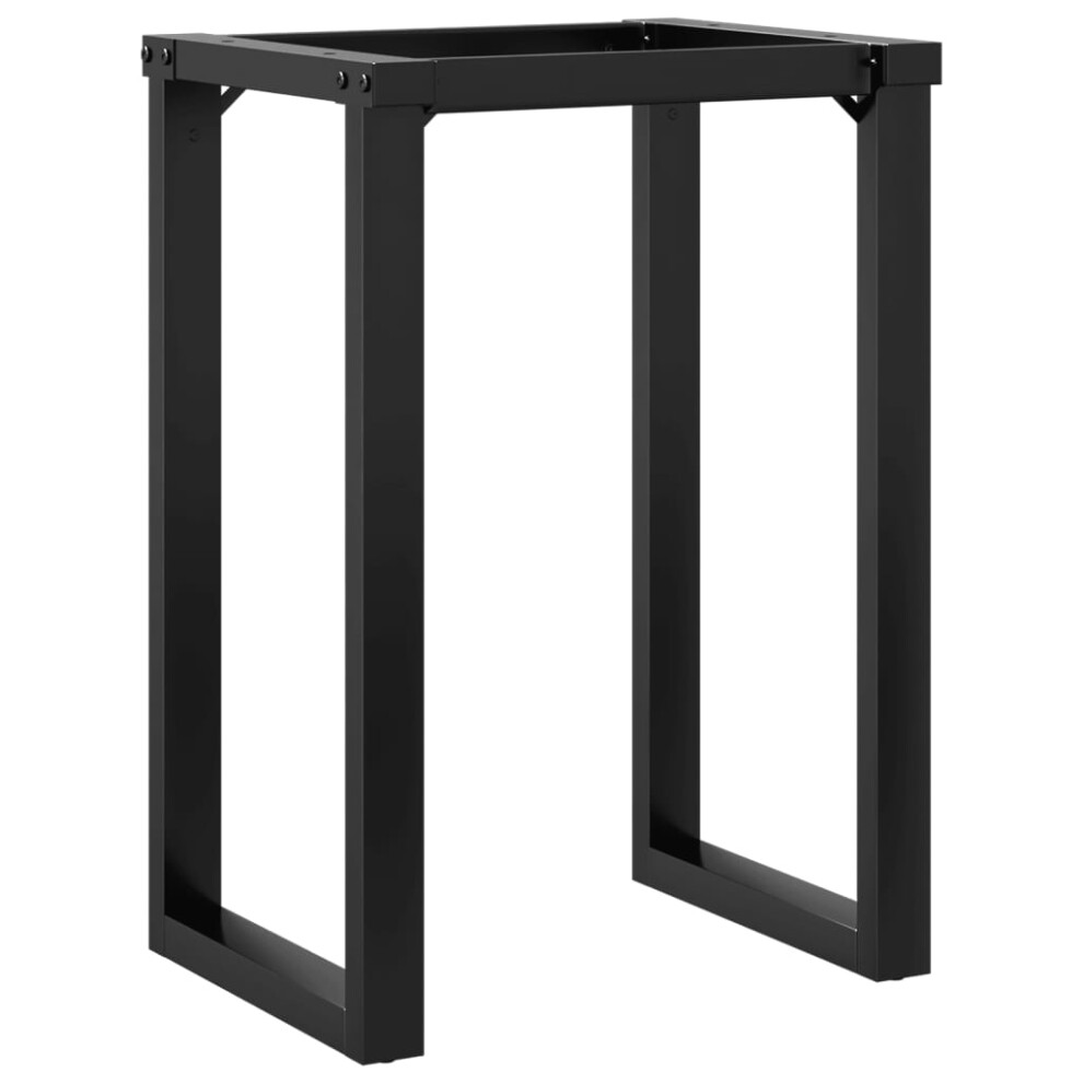 vidaXL Dining Table Legs O-Frame Desk Legs Metal Furniture Legs Cast Iron