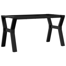 vidaXL Coffee Table Legs Y-Frame Desk Legs DIY Metal Furniture Legs Steel