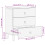 VidaXL vidaXL Bedside Cabinet Nightstand Bedroom End Table Bed Table Solid Wood Mango 4