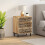 VidaXL vidaXL Bedside Cabinet Nightstand Bedroom End Table Bed Table Solid Wood Mango 3
