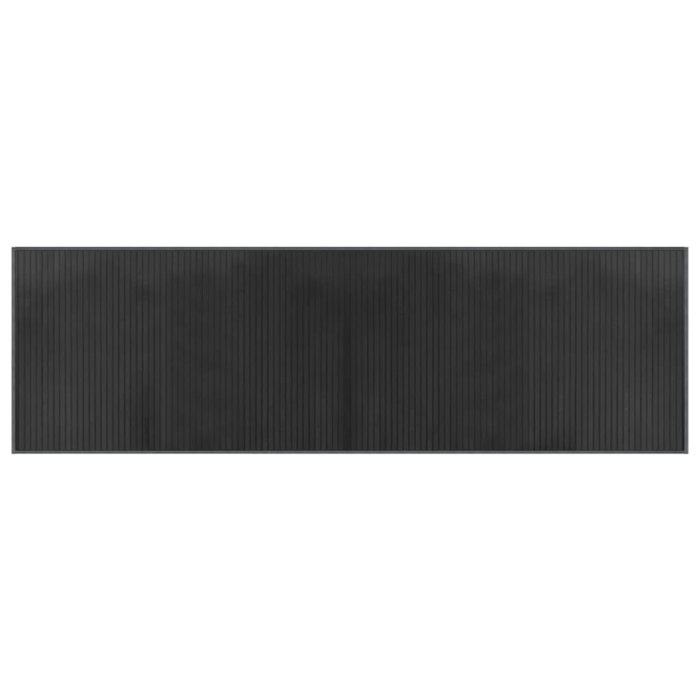 vidaXL Rug Floor Mat Area Rug Hallway Carpet Runner Rectangular Grey Bamboo