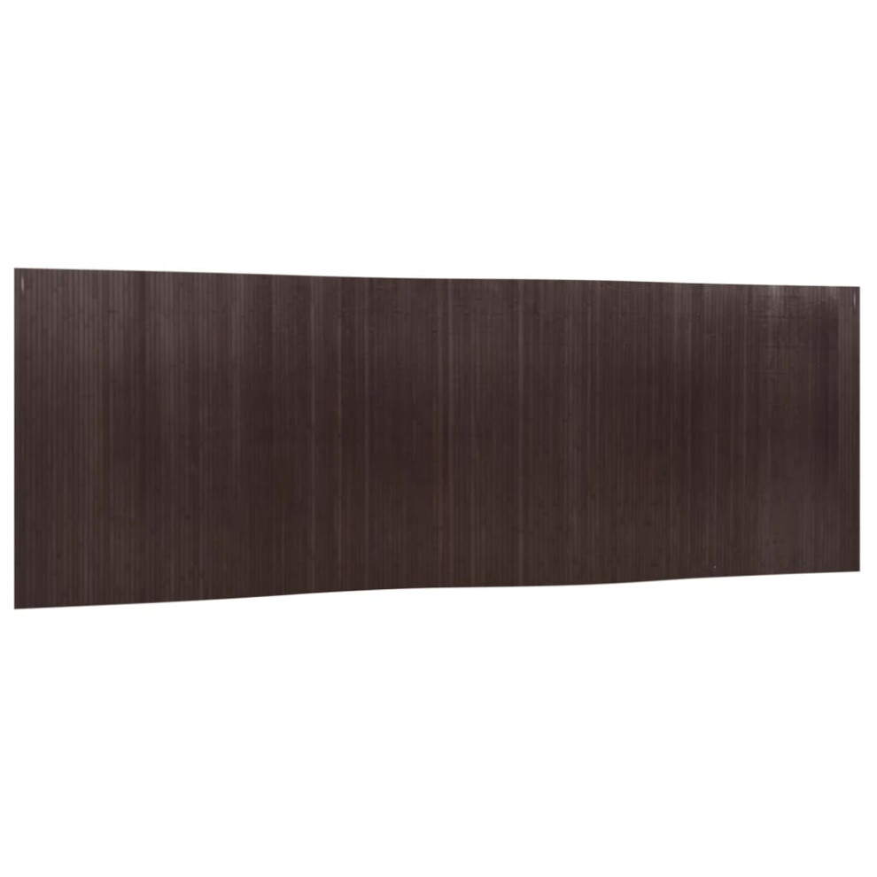 vidaXL Room Divider Privacy Screen Panel Room Partition Dark Brown Bamboo