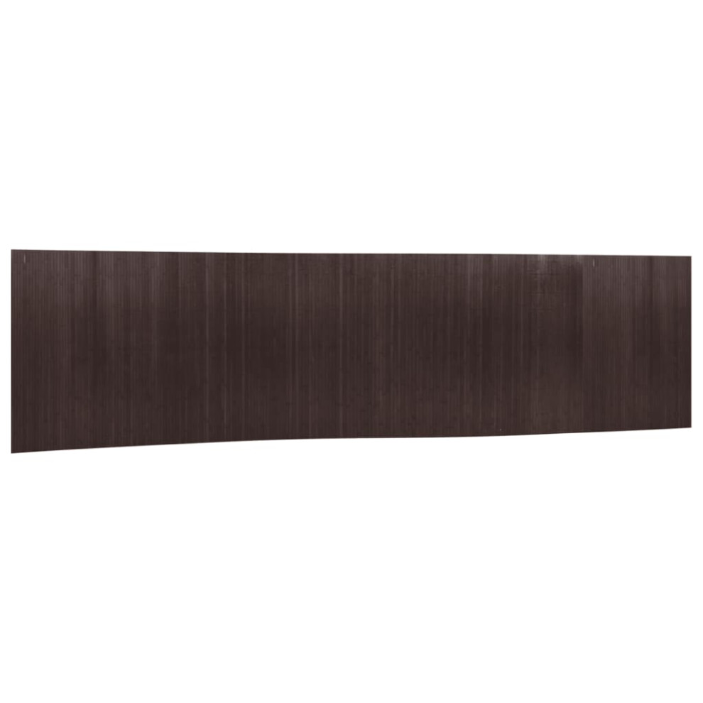 vidaXL Room Divider Privacy Screen Panel Room Partition Dark Brown Bamboo
