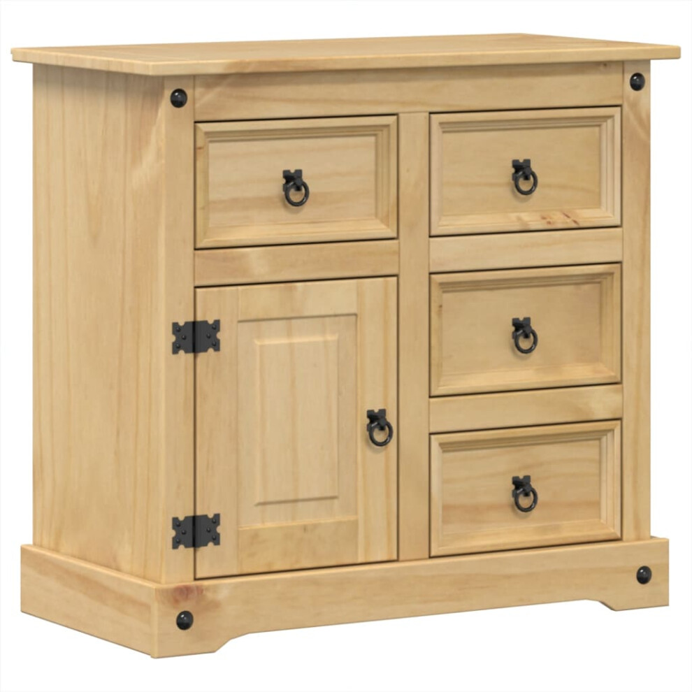 vidaXL Sideboard Storage Cupboard Cabinet Highboard Buffet Solid Wood Pine