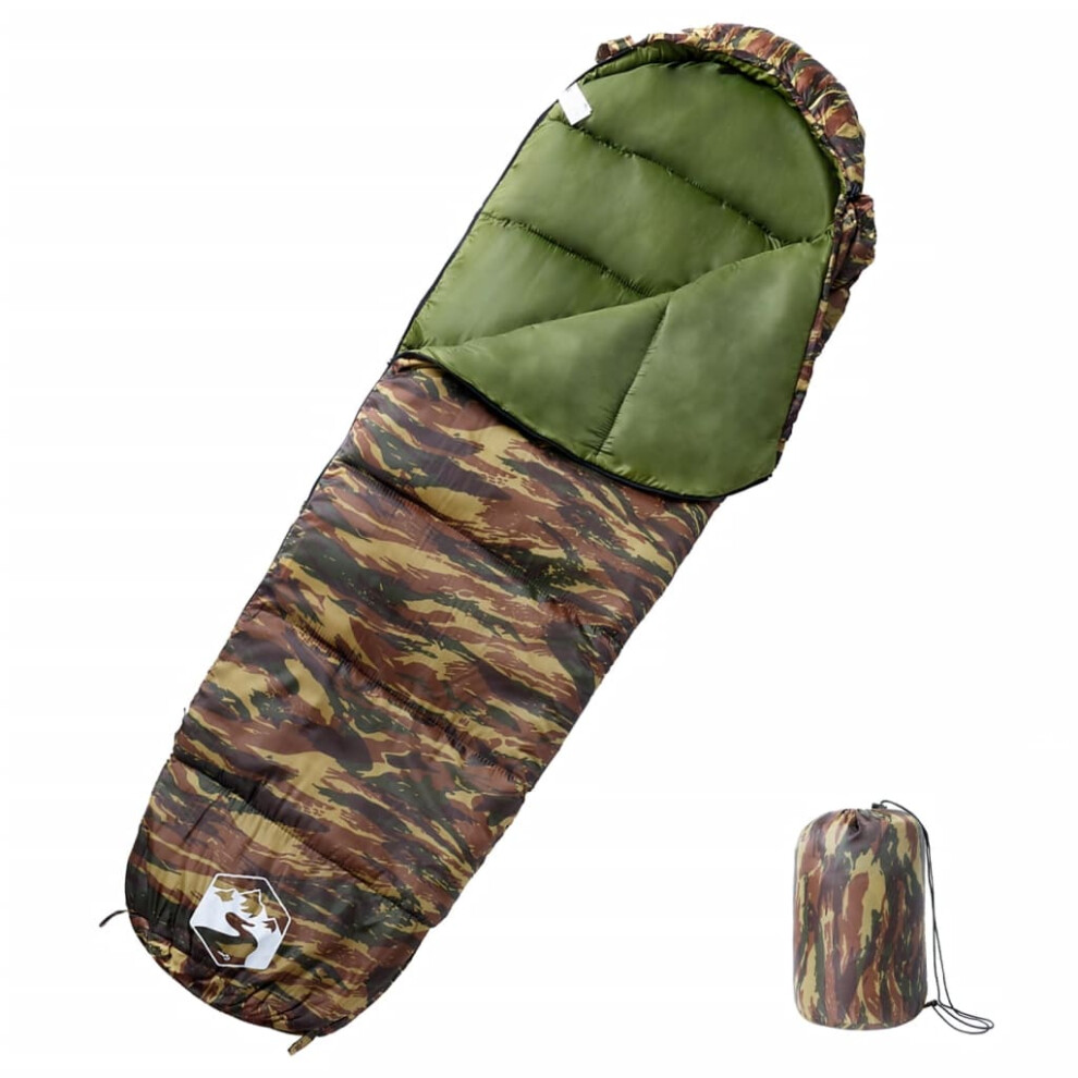 vidaXL Mummy Sleeping Bag for Adults Camping Hiking Sleeping Bag 3 Seasons