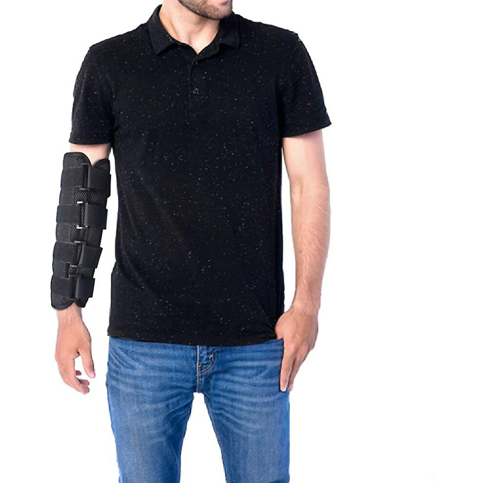 Elbow Brace Splint, Adult Arm Elbow Immobilizer, Adjustable Elbow Support Night