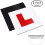 Fully Magnetic Car L-Plates Red L Plate 2 Pack 1