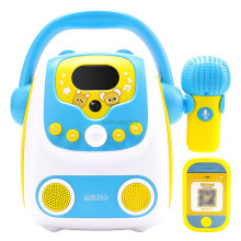 (Azul) Micrófonos de karaoke para niños Bluetooth Mini reproductor KTV Juguetes Regalos de cumpleaños Juguetes para fiestas