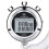 Stopwatch Metal Stopwatch Timer With Backlit 1/100th Second Precision 2 Lap Memory Digital Stop Watch 1