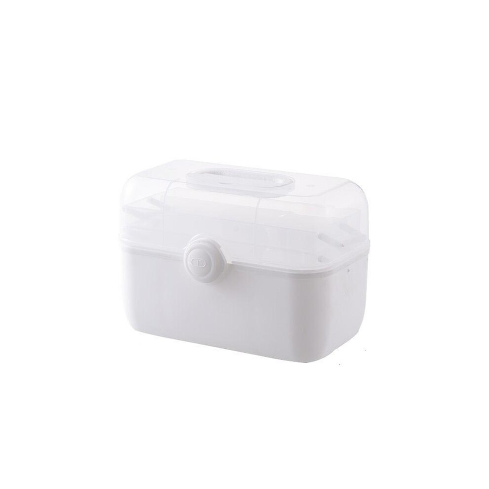 (B, 28.5x16x18.5cm) 3 Layers Large Capacity Family Medicine Organizer Box Portable First Aid Kit Medicine Storage Container Family Emergency Kit Box