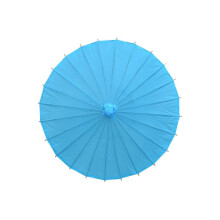 (Blue, 30cm) Chinese Vintage Diy Blank Paper Umbrella Decor Photo Shoots Parasol Dance Props Qinhai