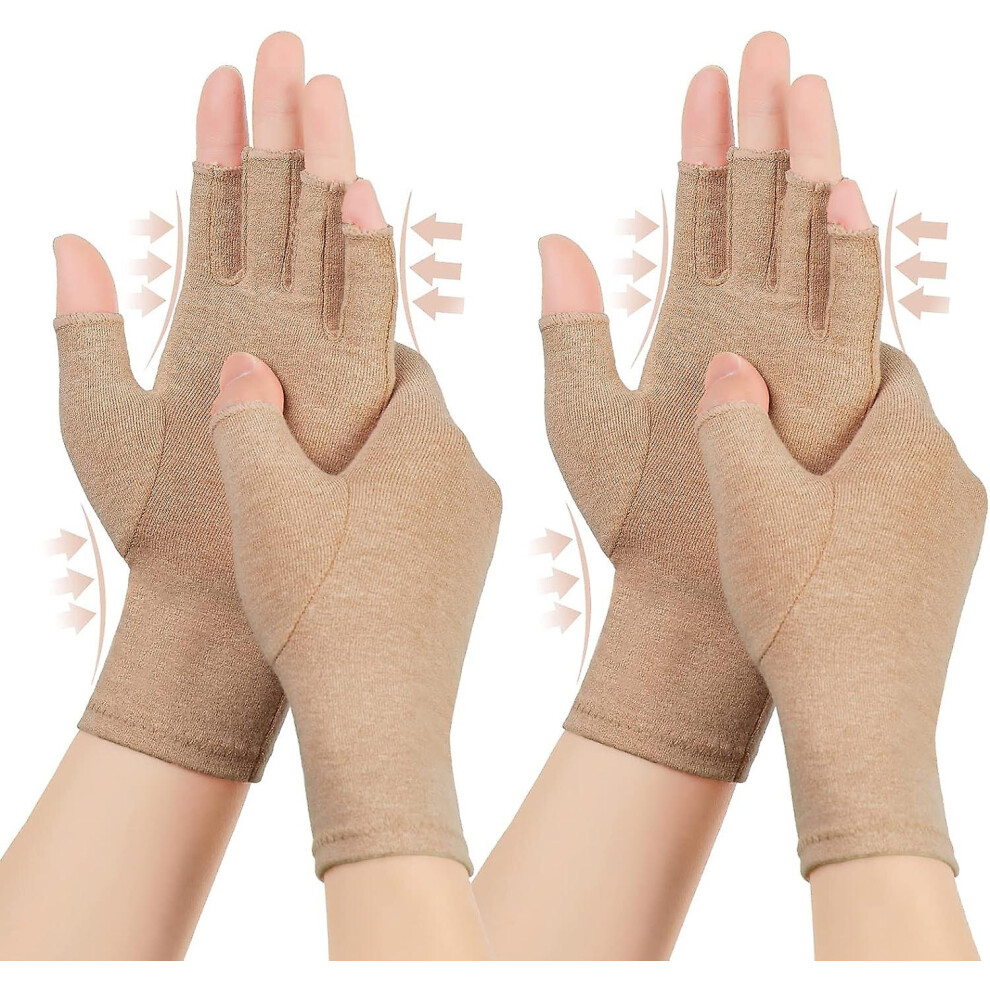 Black (, Medium 2Pair) 2 Pairs Arthritis Compression Gloves, For Arthritis, Rheumatoid, Arthritis, Carpal Tunnel Pain, Compression Gloves For Arthritis