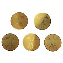5pcs 1set Emf Protection Stickers Anti-radiation Stickers Phone Stickers Golden