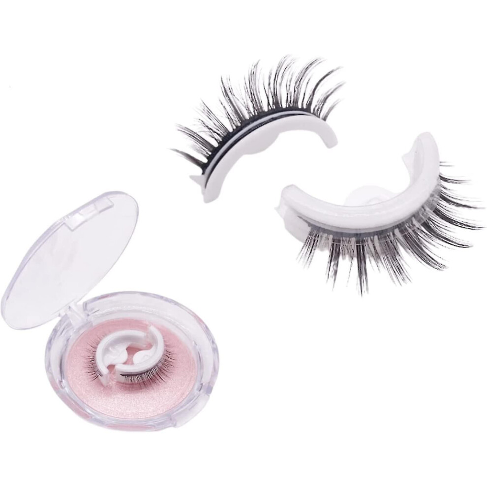 (Long) Reusable Adhesive Eyelashes, False Lashes 3d Self Adhesive False Eyelash Easy To Put On Natural Fake Eyelashes
