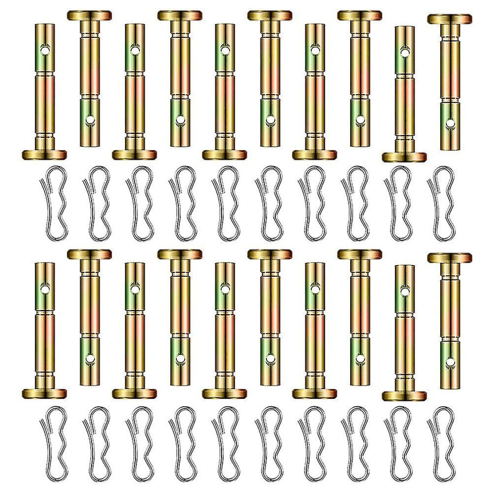 40 Pieces Shear Pins And Cotter Pins 738-04124 And 714-04040 Replacement Shear Pin And Bow Tie Lock 7669443046605