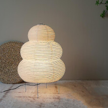 (Circle Lamp, EU Plug) Japanese Creative Tripod Floor Lamp Bedroom Bedside Desktop White Rice Paper Table Lamp Home Hotel Loft Lighting Deco Standlight