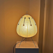 (Print Lamp, AU Plug) Japanese Creative Tripod Floor Lamp Bedroom Bedside Desktop White Rice Paper Table Lamp Home Hotel Loft Lighting Deco Standlight