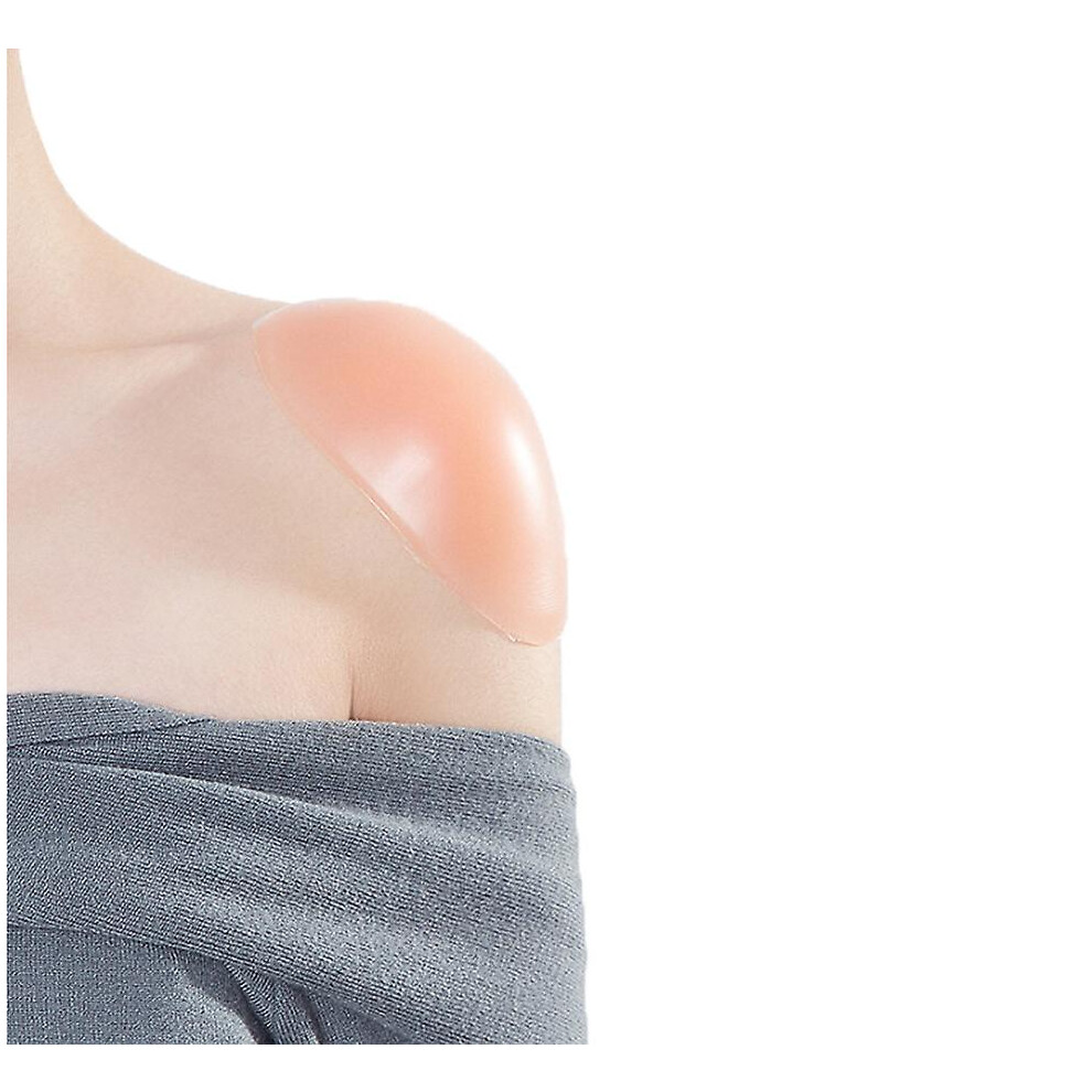 (Skin tone silicone) Silicone Shoulder Pads For Womens Clothings, Anti-slip Shoulder Push-up Pads