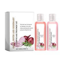 (A) 2PC/SET Onion Rosemary Hair Shampoo Set Treatment Hair Loss Thinning Hair Nourishes roots Thickens The Scalp Hair Growth Shampoo 200ml
