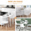 Homcom HOMCOM Foldable Dining Table, Round Drop Leaf Table, Wood Legs, White 3